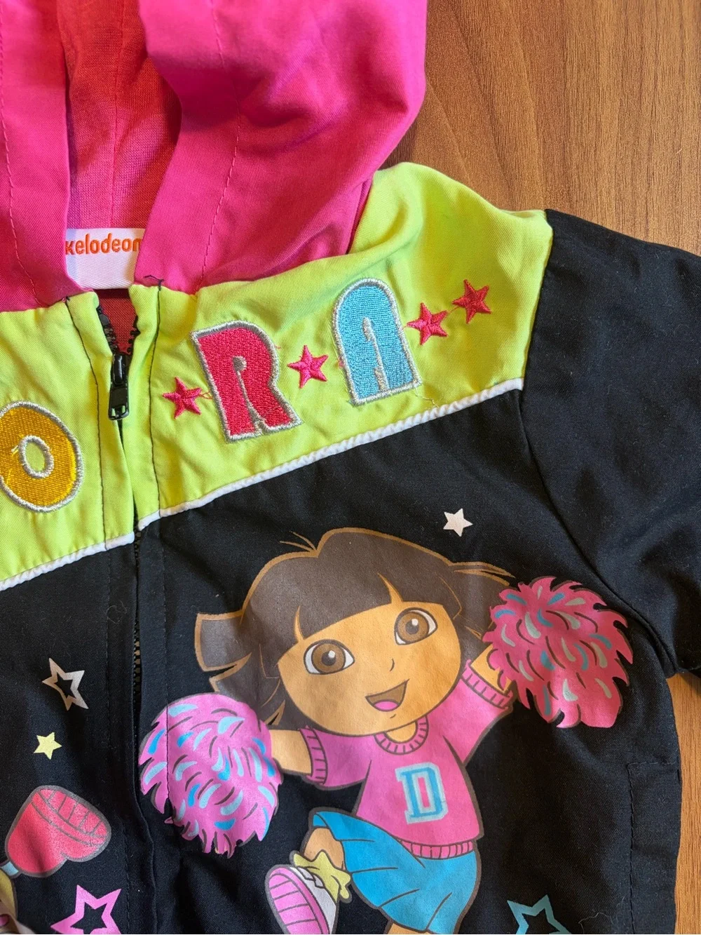 Nickelodeon 4T Dora Cheerleader Zip Up Jacket